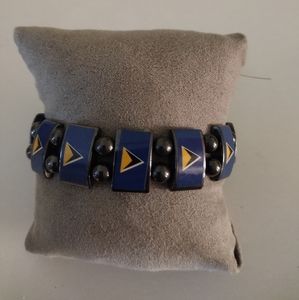 Beaded Flag Bracelet- St. Lucia